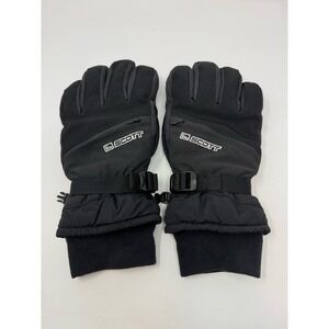 SCOTT Black Ski Snowboard Gloves Men's Size Large Insulated Winter Warm Pockets